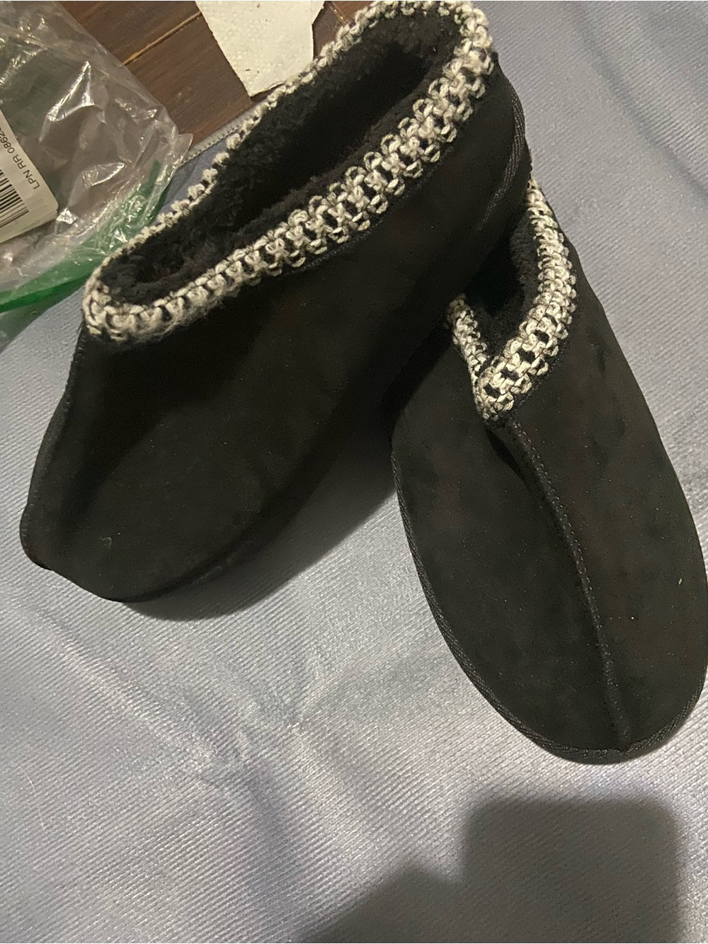 CLOUSPO Slippers for Women Platform House Slippers Memory Foam Black Size 7-8